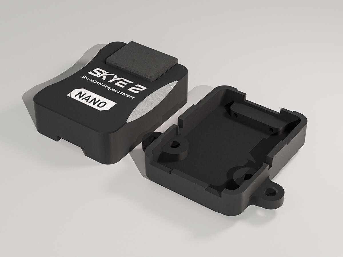 UAV DroneCAN Airspeed Housing. 无人机 DroneCAN 空速计航空铝合金外壳. SKYE 2 Nano