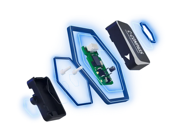 UAV DroneCAN Magnetometer Structure. 无人机 DroneCAN 指南针磁罗盘磁力计结构. C-Compass