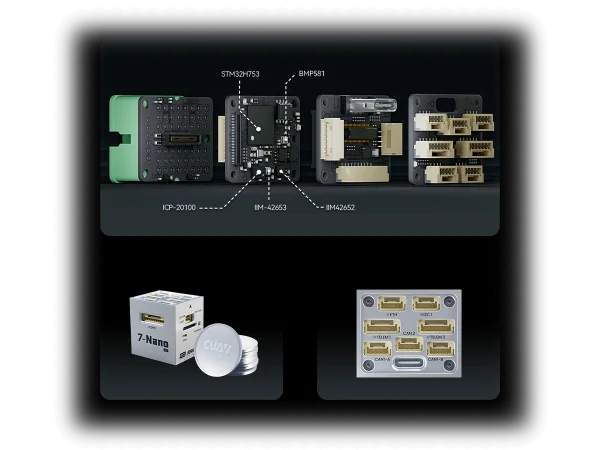 UAV ArduPilot PX4 Autopilot Drone Controller High-Integration Design. 无人机 ArduPilot PX4 飞控 控制器高集成度设计. 7-Nano V2