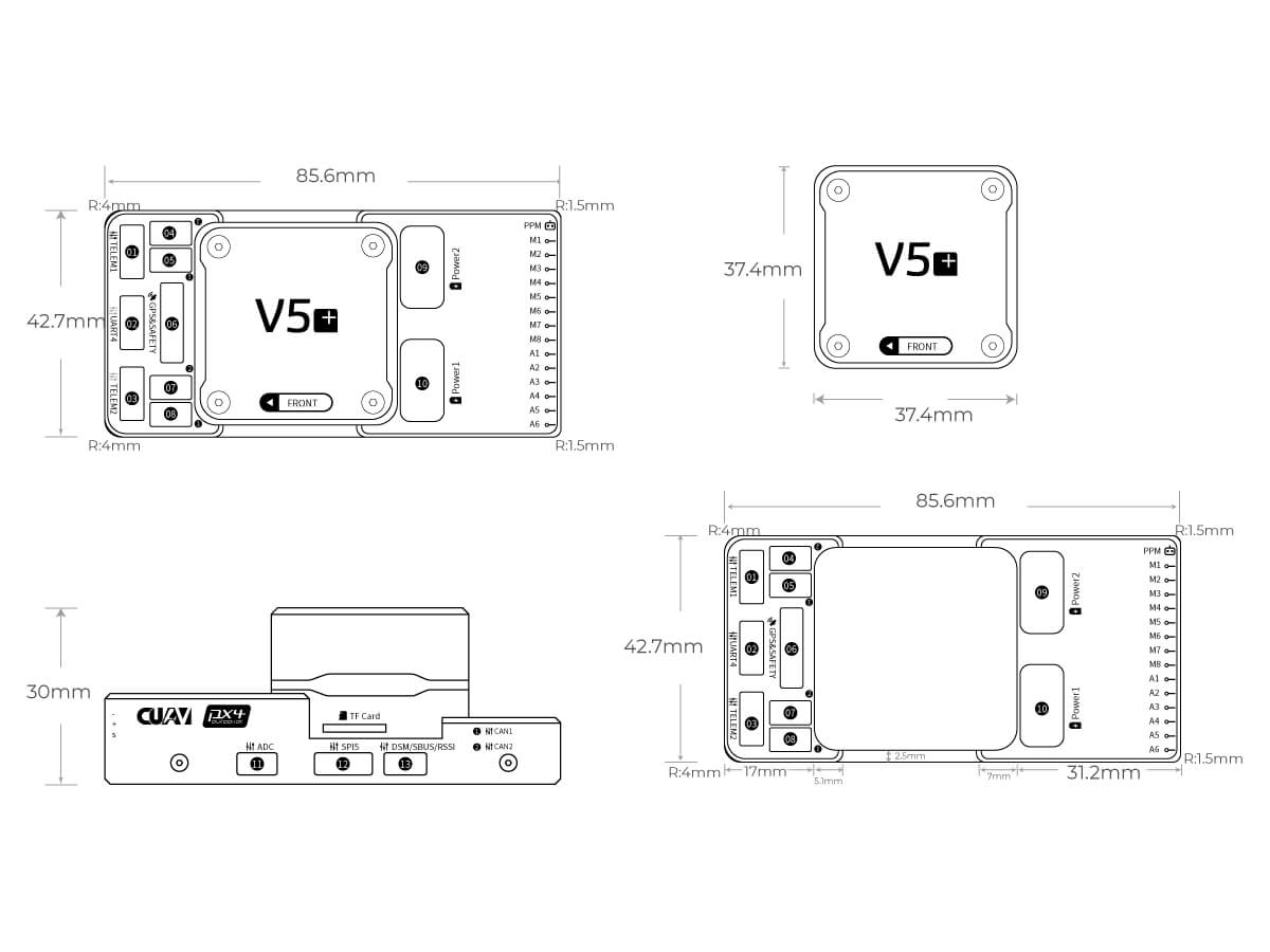 v5 plus size
