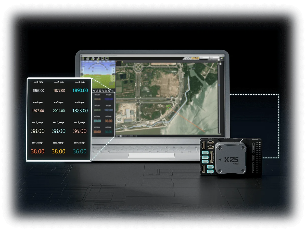 UAV ArduPilot PX4 Autopilot Drone Controller CAN Bus And Ethernet. 无人机 ArduPilot PX4 飞控 控制器 CAN 总线和百兆以太网. X25 EVO