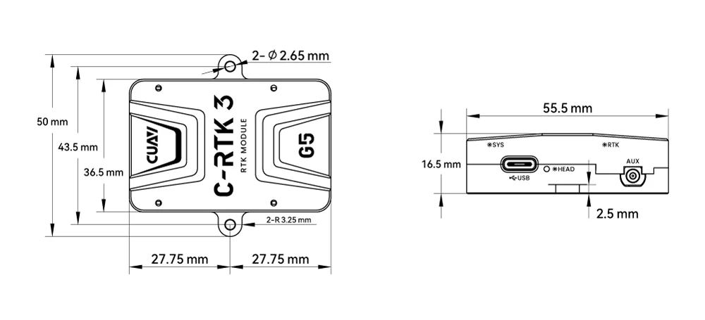 c rtk 3 g5 size