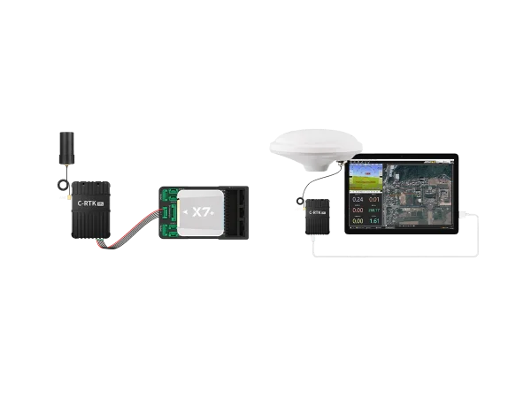 UAV RTK GNSS Sky And Rover Unit. 无人机全球卫星定位天空端地面端切换. C-RTK 9Ps