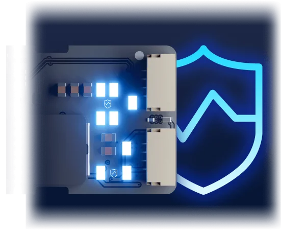 Anti-Jamming and Triple Intelligent Protection.抗⼲扰 + 三重智能防护。IC-HUB Pro
